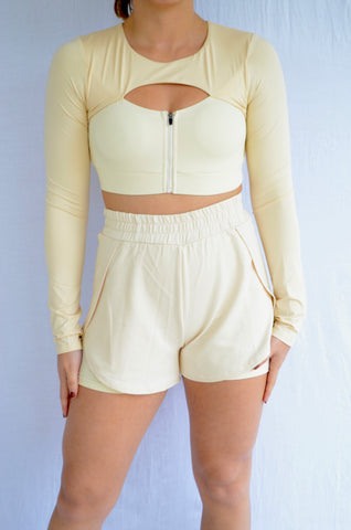 LONG SLEEVE SHORT SET